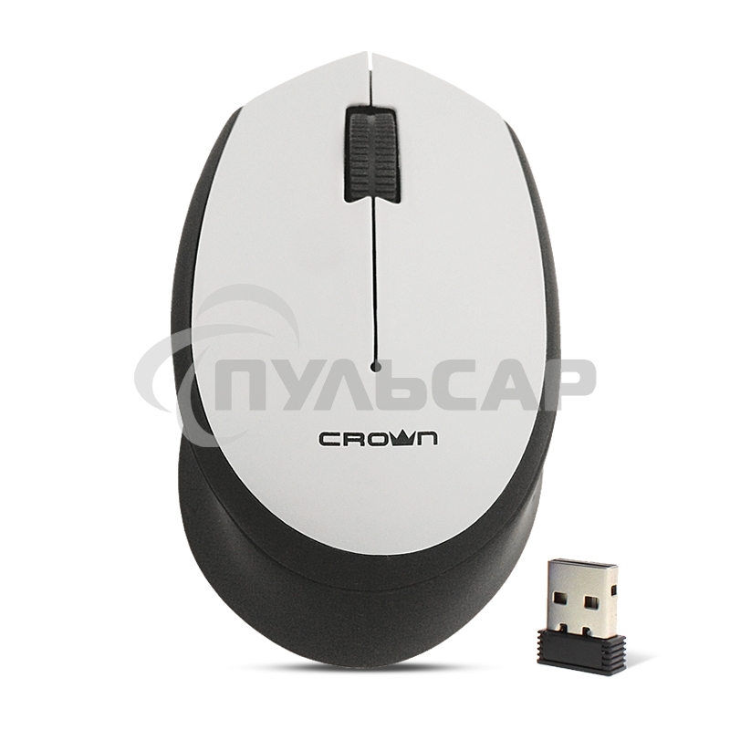 Мышь беспроводная CROWN CMM-937W black/grey