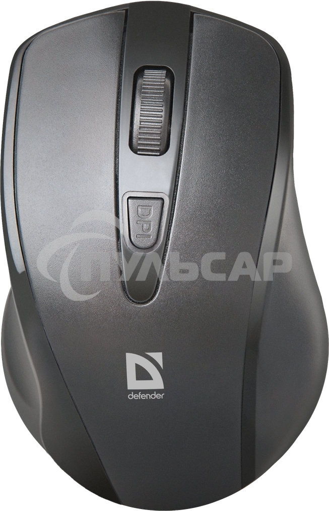 Мышь беспроводная Defender Datum MM-265 черный, 1600 dpi, радиоканал, USB, кнопки - 4