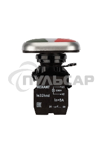 Кнопка LA32HN кр/зел. 