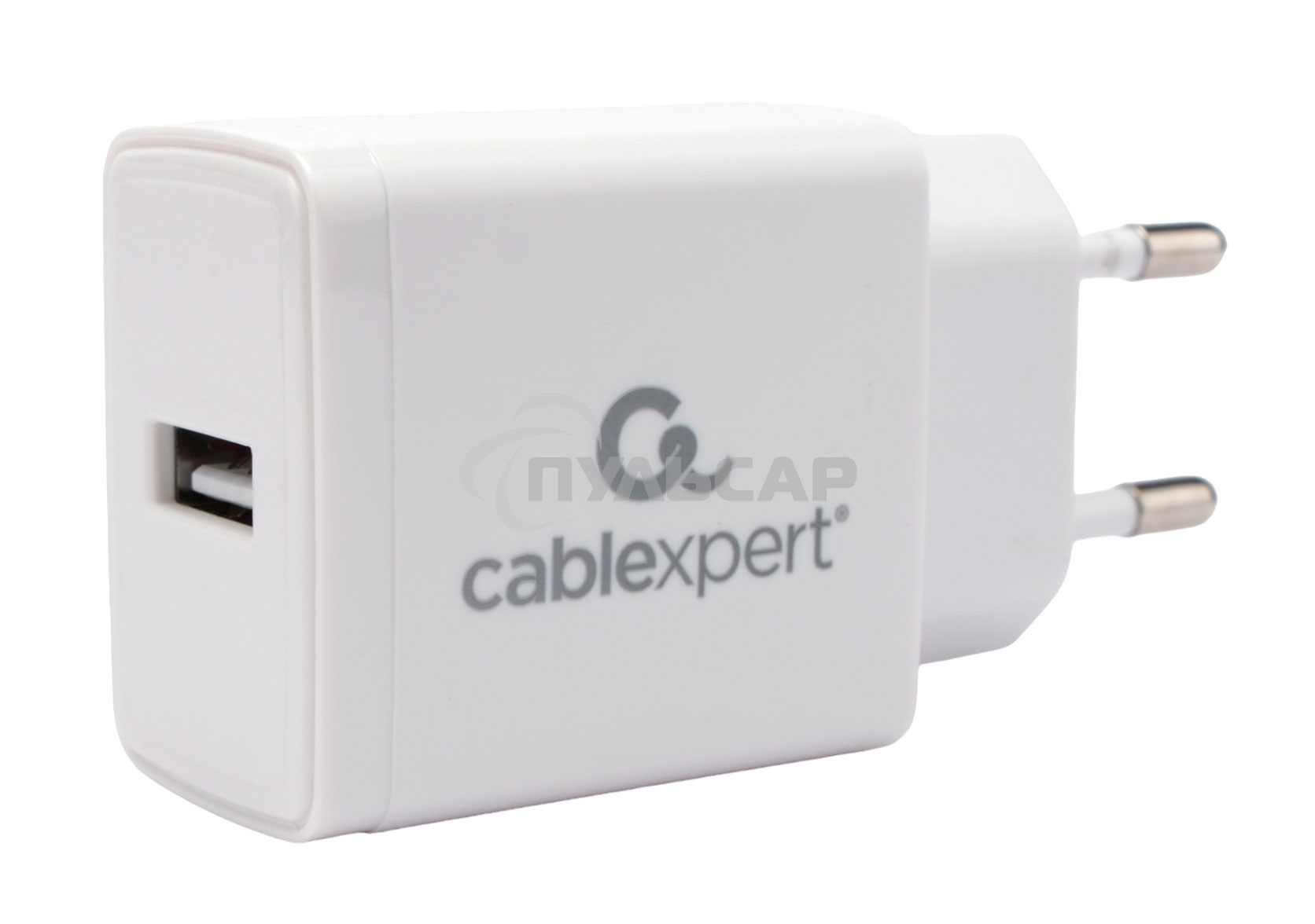 Зарядное устройство Cablexpert MP3A-PC-56, 5Вт, 1А, 1хUSB, белый, пакет