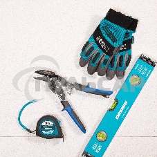 Ножницы по металлу GROSS 78351 усиленные 255мм прямой и правый резсталь-СrMo двухкомп.рукоятки