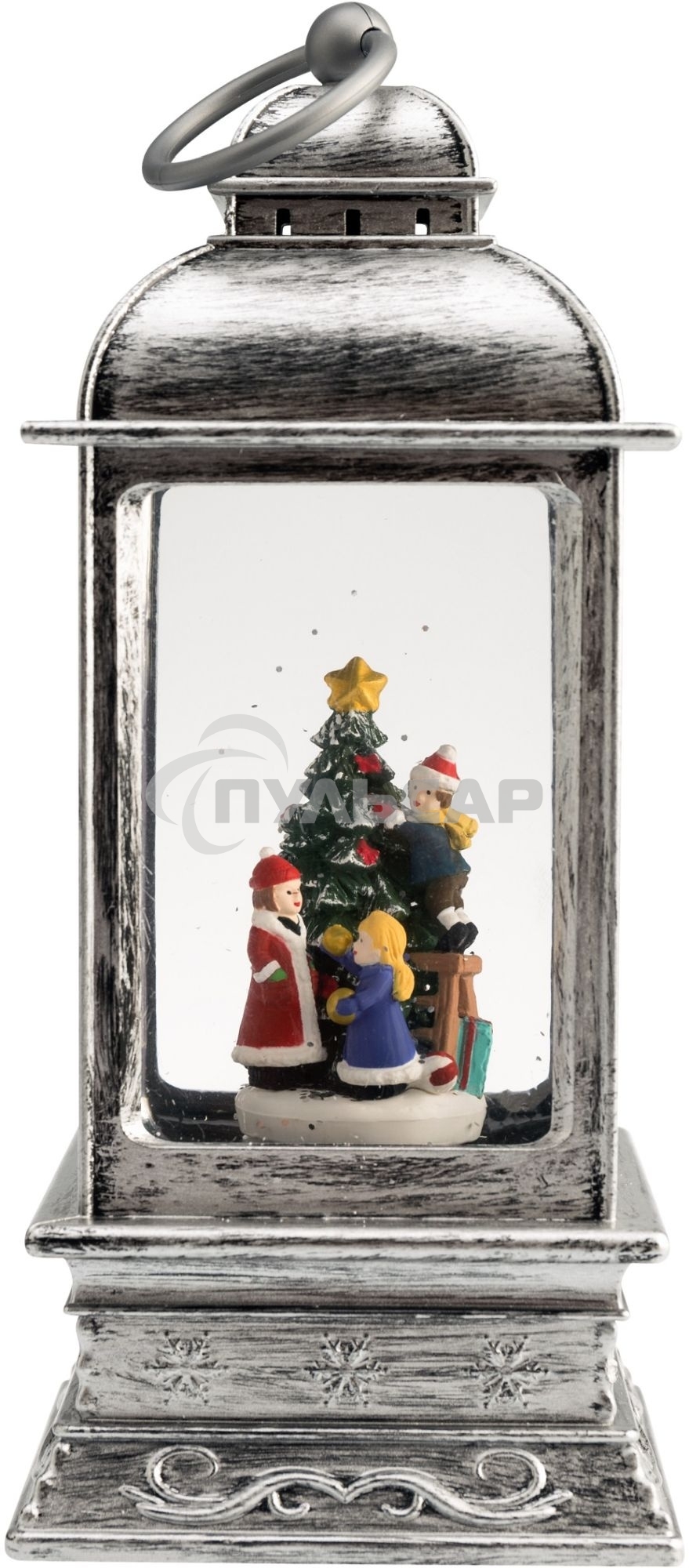 Декоративный фонарь Neon-night с эффектом снегопада и подсветкой 