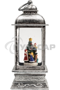 Декоративный фонарь Neon-night с эффектом снегопада и подсветкой 