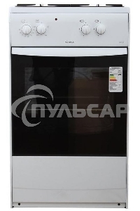 Плита комбинированная Darina S KM 521 300 W белый/черный, конфорок 2 шт, духовка 45 л, 50 см x 85 см x 45 см