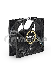 Вентилятор для корпуса ExeGate E08025H4P-PWM черный, 80 мм, 2300 об/мин, 23 дБ, 4 pin