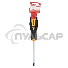 Отвертка крестовая PZ 2х100 мм, двухкомпонентная рукоятка Rexant