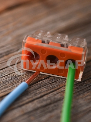 Клемма строительно-монтажная СМК 773-173 3-проводная 2.5-6.0кв.мм с пастой (уп.50шт) PROxima EKF plc-smk-773-173