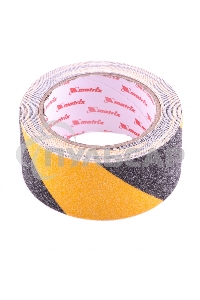 Лента клейкая Matrix противоскользящая, черно-желтая 50 мм х 5м