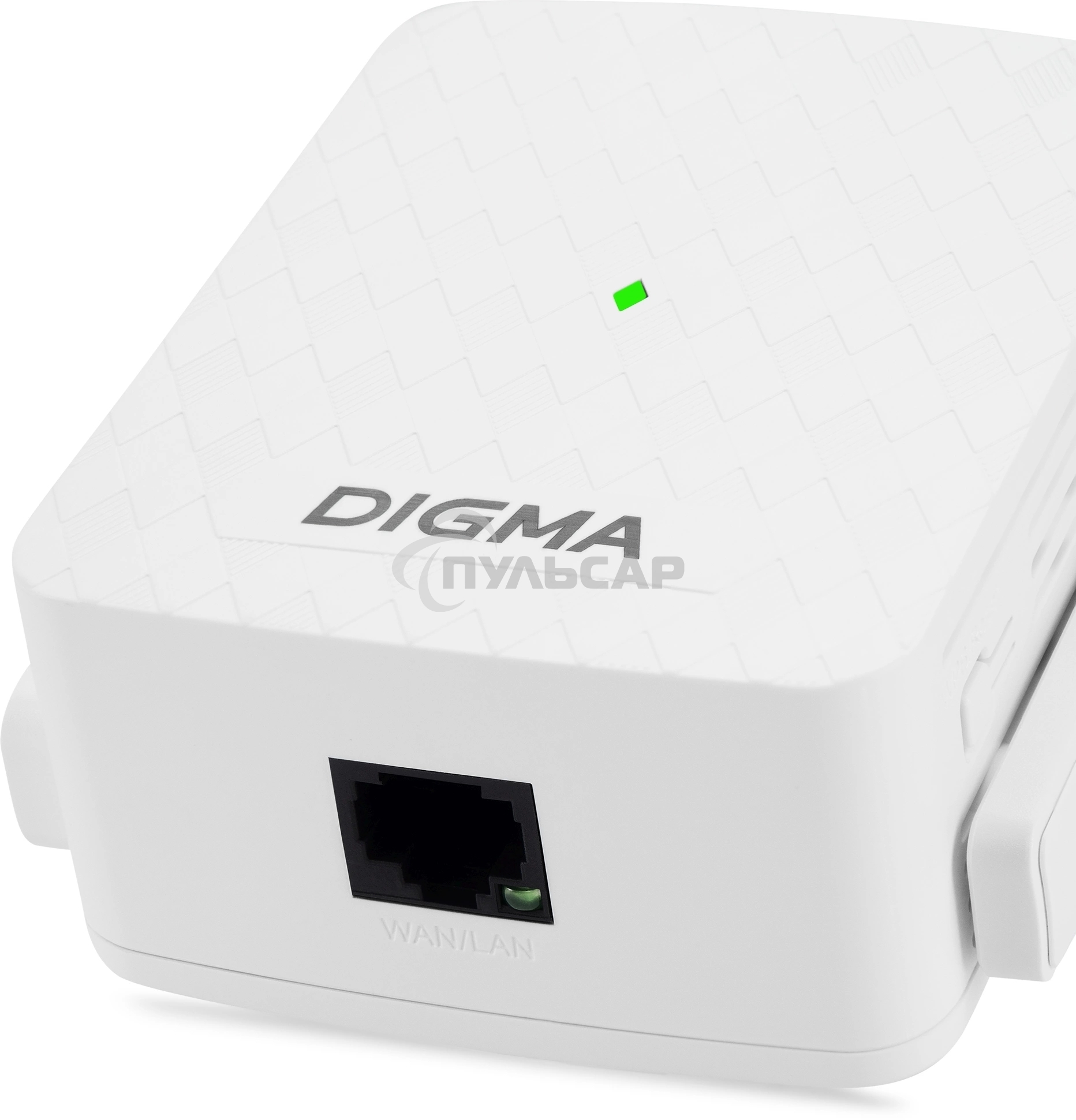 Повторитель беспроводного сигнала Digma D-WR310 (D-WR310V2) N300 Wi-Fi белый