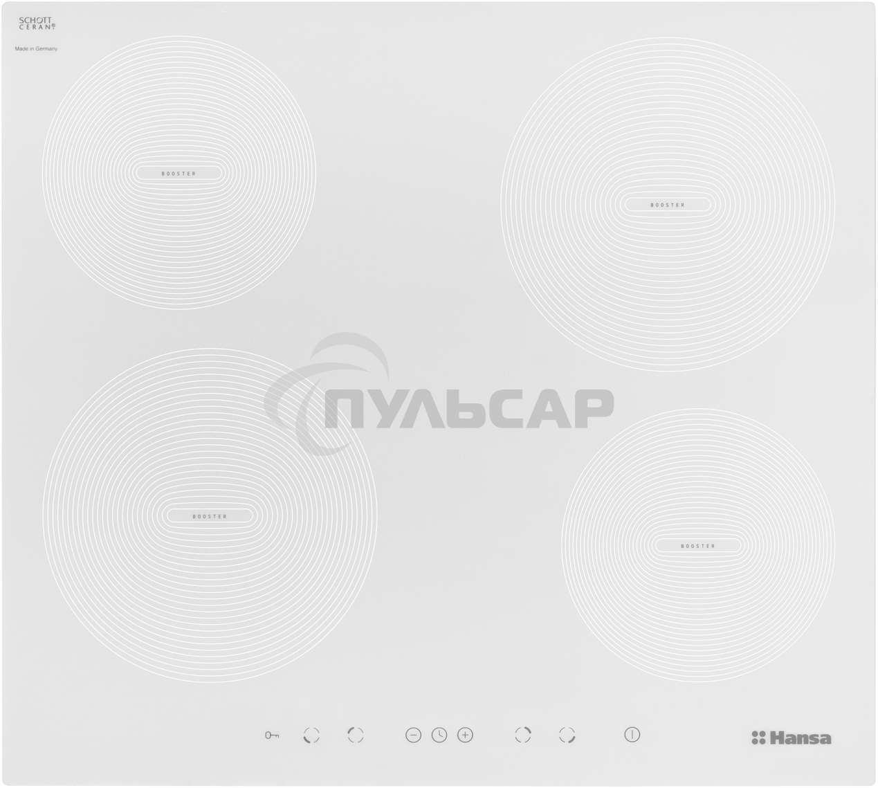Индукционная варочная панель Hansa BHIW68308 белый
