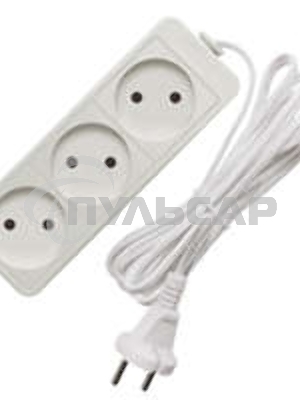 Удлинитель быт. ТМ Союз 1300 Вт 3гн. ШВВП 1,5м 481S-0301