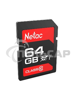 Флеш карта SDHC 64Gb Netac Class 10 UHS-I U1 P600 NT02P600STN-064G-R