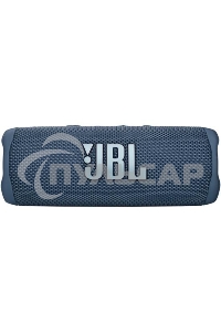 Портативная акустика JBL Flip 6 синий, Bluetooth 5.1, время воспроизведения 12 ч, емкость аккумулятора 4800 mAh, время заряда 2,5 ч, синий