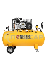Компрессор воздушный рем. привод BCI3000-T/200, 3,0 кВт, 200 литров, 530 л/мин Denzel