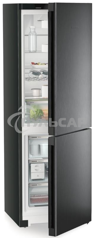 Холодильник Liebherr CNBDB 5223-22 001 черная нержавеющая сталь двухкамерный 225/94л морозилка снизу, No Frost