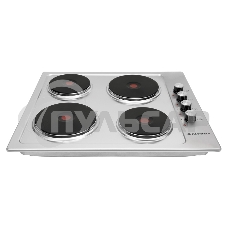 Электрическая варочная панель Maunfeld EEHS.64.4S/ • Тип: электрическая 60см• Тип установки: независимая • Управление: боковое, переключатели поворотные • Нагревательный элемент: конфорка электрическая, 4шт • Мощность конфорок, Вт.: 1500,1500, 1500, 1500 