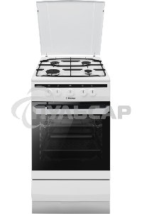 Плита газовая Hansa FCGW51003 белый, конфорок 4 шт, духовка 56 л, 50 см x 85 см x 60 см