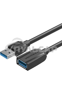 Кабель-удлинитель Vention USB 3.0 AM/AF - 0.5м Black Edition VAS-A45-B050