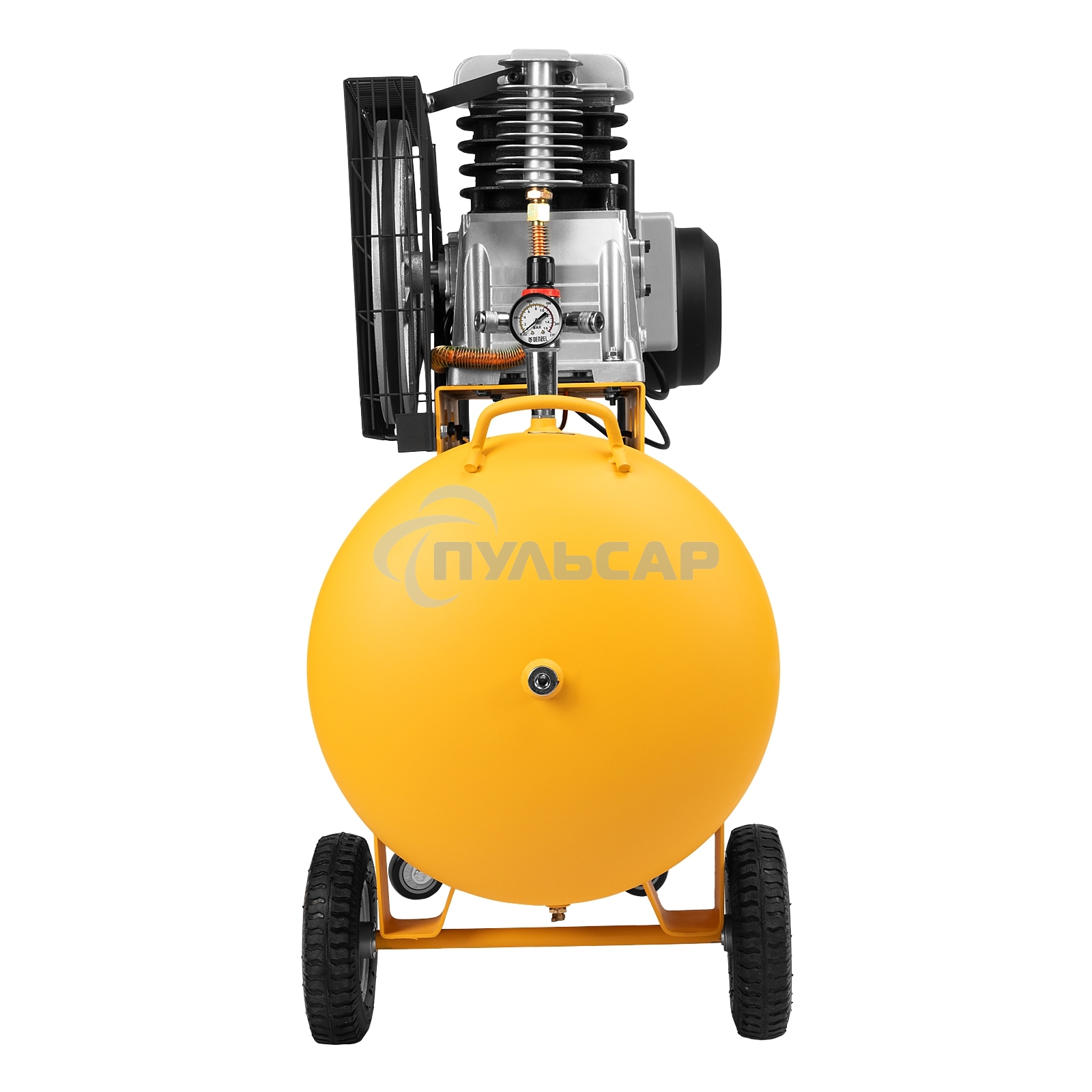 Компрессор воздушный рем. привод BCI3000-T/200, 3,0 кВт, 200 литров, 530 л/мин Denzel