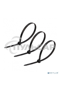 Хомут-стяжка кабельная нейлоновая Rexant 300 x7,6 мм, черная, упаковка 100 шт.