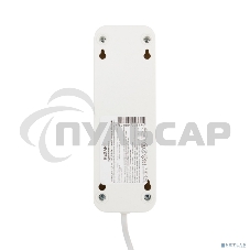 Удлинитель Rexant 3 гнезда, 1.5 м, 2х0.75 мм², б/з, белый (Сделано в России)