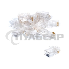 Коннектор RJ-45 Кат.5 (V) (8P8C) ExeGate под одножильный кабель (100шт)