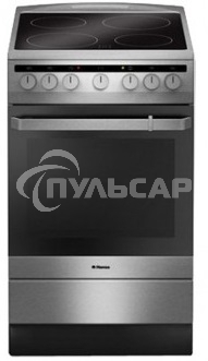 Плита электрическая Hansa FCCX64000 серебристый, конфорок 4 шт, духовка 69 л, 60 см x 85 см x 60 см