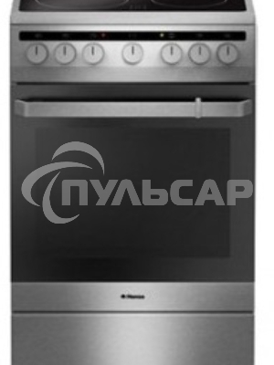 Плита электрическая Hansa FCCX64000 серебристый, конфорок 4 шт, духовка 69 л, 60 см x 85 см x 60 см