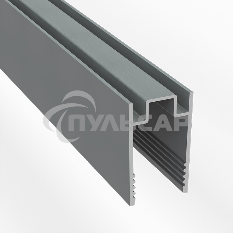 Профиль алюминиевый анодированный Neon-night для гибкого неона 8х16мм, 2м