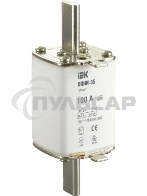 Вставка плавкая ППНИ-35 100А габарит 1 ИЭК DPP30-100