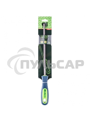 Напильник СИБРТЕХ, 200 мм круглый, двухкомпонентная рукоятка, №2 16127