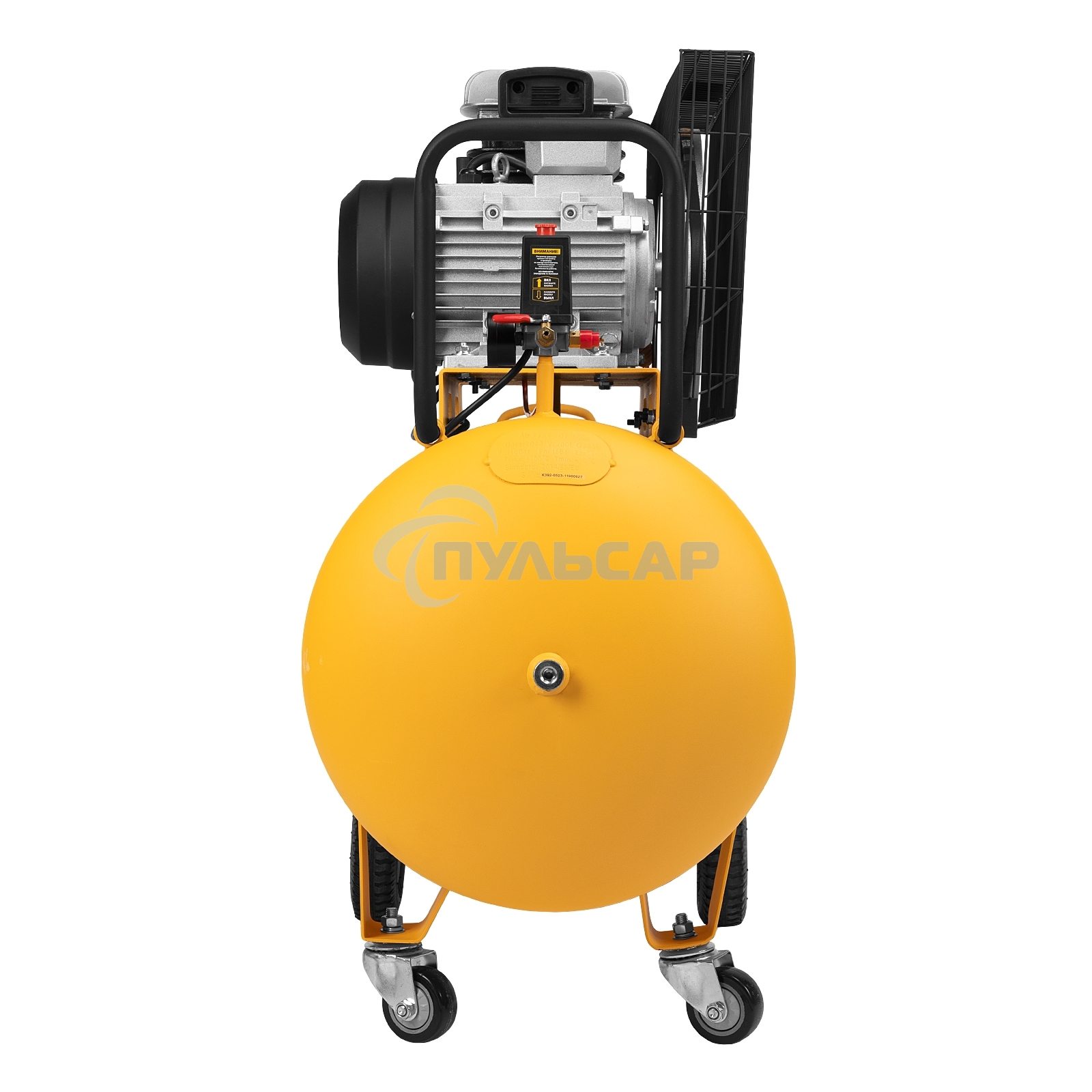 Компрессор воздушный рем. привод BCI3000-T/200, 3,0 кВт, 200 литров, 530 л/мин Denzel