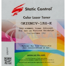 Тонер для принтера Static Control Oki C3300N5500 OKIUNIV-1KG-K черный (флакон 1000гр)