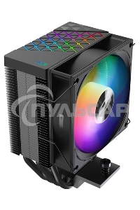 Кулер PCCooler R400 ARGB черный 92мм алюминий+медь 2200r m 30db 4-pin 180W 133мм