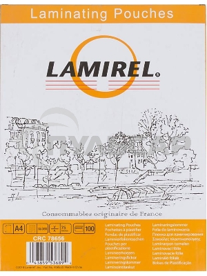 Пленка для ламинирования Lamirel LA-78656 75мкм A4 (100шт) 216x303мм