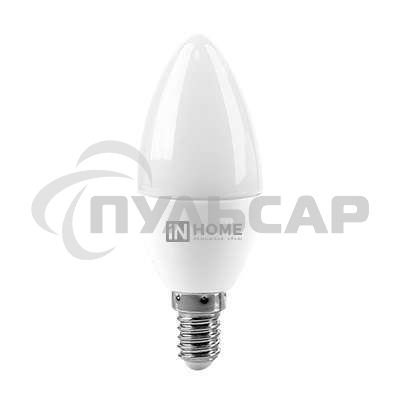 Лампа светодиодная LED-СВЕЧА-VC 8Вт свеча 4000К нейтр. белый  E14 760лм 230В IN HOME 4690612020433