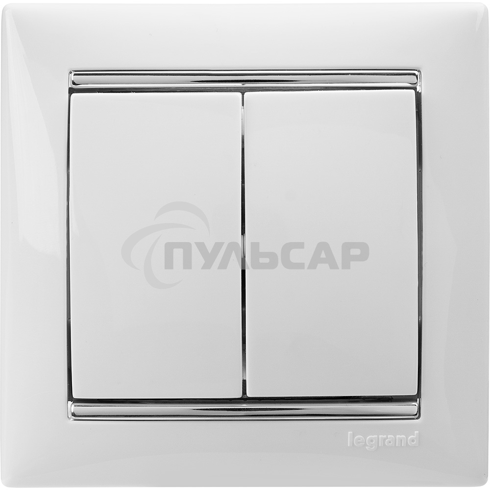 Выключатель Valena двойной выключатель/белый