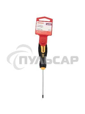 Отвертка крестовая PZ 0х75 мм, двухкомпонентная рукоятка Rexant