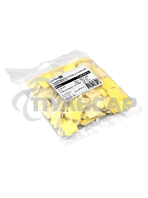 Самоклеющаяся площадка для крепления стяжек ExeGate EX293143RUS STM2525W-100 (25х25 мм, halogen free, -40°C - +85°C, белая, 100 шт)