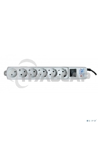 Сетевой фильтр ZIS Pilot S, 6 розеток, 3м, белый, Pilot S3M