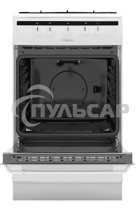 Плита газовая Hansa FCGW51003 белый, конфорок 4 шт, духовка 56 л, 50 см x 85 см x 60 см