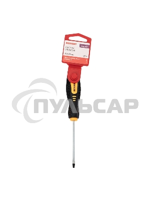 Отвертка шлицевая SL 3х75 мм, двухкомпонентная рукоятка Rexant