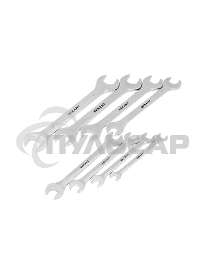 Набор ключей рожковых Rexant (8-24 мм), 8 шт., CrV, зеркальное хромирование