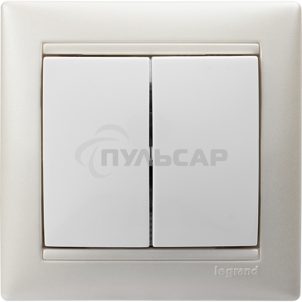 Выключатель Valena двойной выключатель/белый
