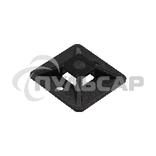 Самоклеющаяся площадка для крепления стяжек ExeGate EX293146RUS STM3030B-100 (30х30 мм, halogen free, -40°C - +85°C, черная, 100 шт)