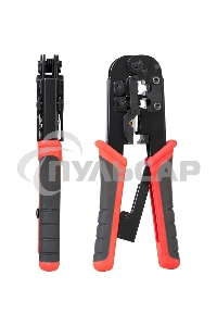 Обжимной инструмент Vention для витой пары с фиксатором RJ45/RJ12/RJ14/RJ11 (8p8c,6p6c,6p4c,6p2c)