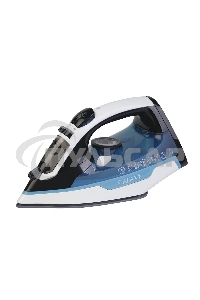 Утюг беспроводной Galaxy GL 6151, белый с голубым, паровой, 2200 Вт, функции: автоотключение, самоочистка, антикапля, антинакипь, функция увлажнения, вертикальное отпаривание, индикатор нагрева, защита от перегрева, резервуар для воды 320 мл, керамическое