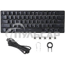 Игровая клавиатура Mad Catz S.T.R.I.K.E. 6 US БЕЗ РУССКОЙ РАСКЛАДКИ черная (Mad Catz RED Switch, 61 кл., RGB подсветка, USB)