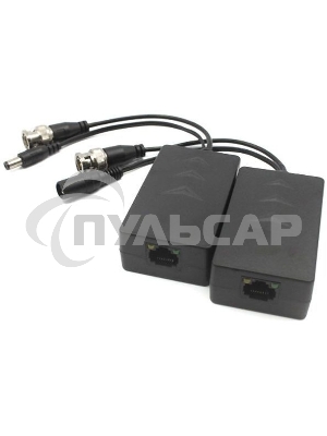 Приемопередатчик 1-канальный пассивный HDCVI/TVI/AHD видеосигнала по витой паре вместе с питанием