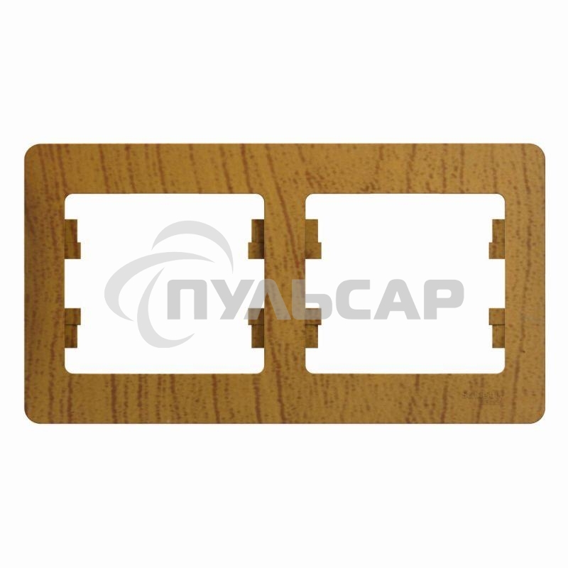 Рамка 2-м Glossa горизонт. дер. дуб SchE GSL000502